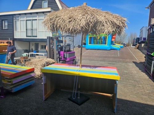 Beach buffettafel incl. parasol